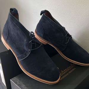 Allen Edmonds short boot lace up. Blue Suede size 12-3E
